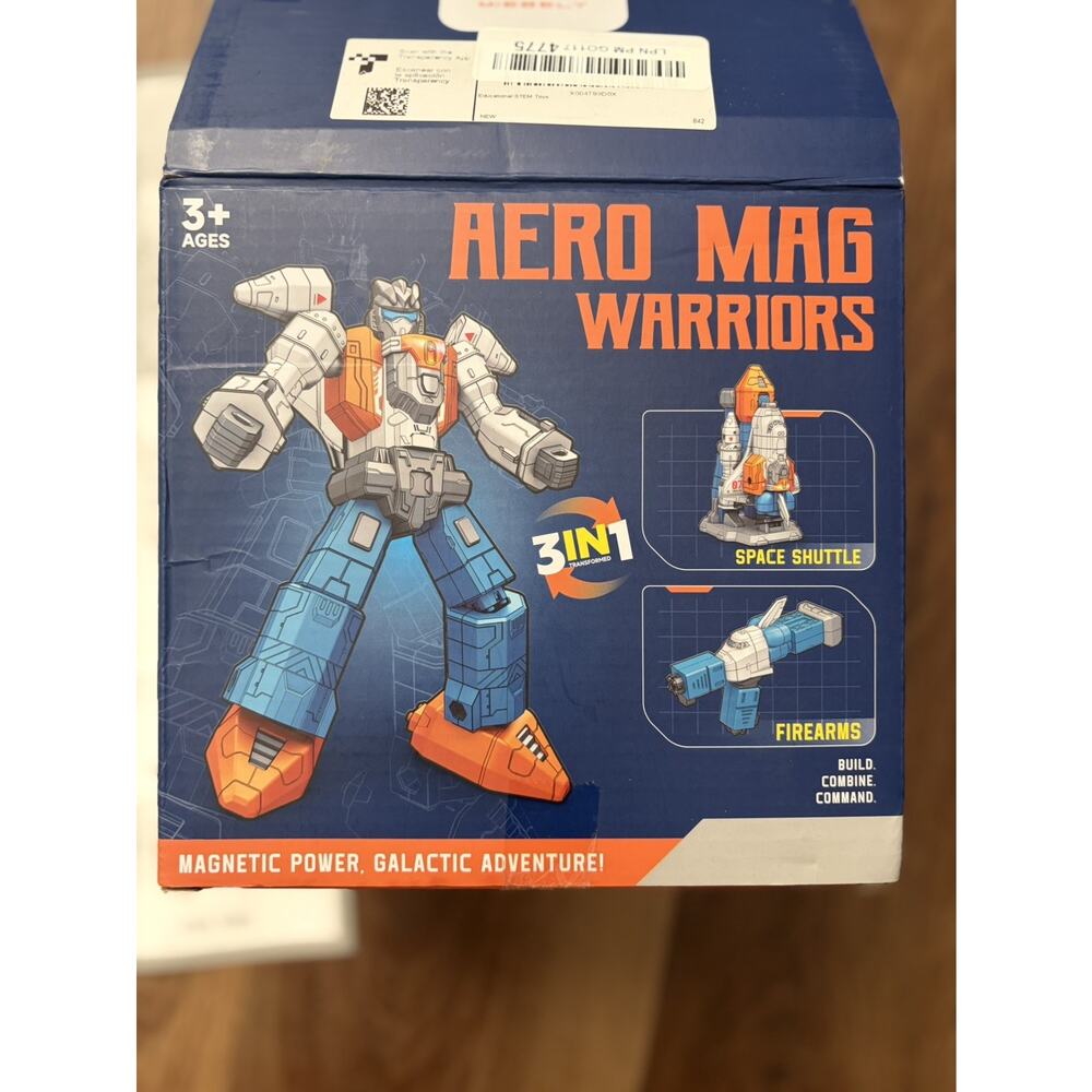 AERO MAG WARRIORS Robot Toy Transforming Transformers 3 IN 1 space shuttle scifi